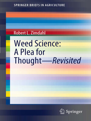 cover image of Weed Science--A Plea for Thought--Revisited